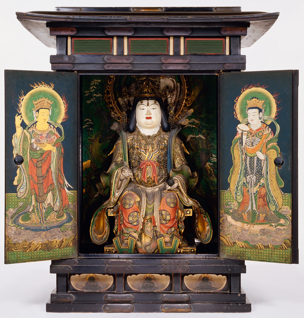 吉祥天倚像および厨子