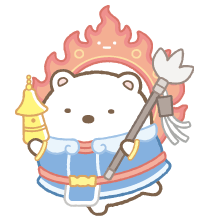 しろくまのキャラクターイラスト